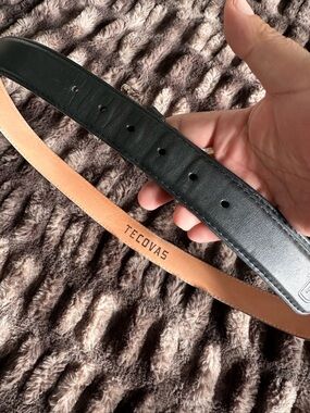 Tecovas Black Leather Belt – Size 42 – Genuine Calfskin – Handmade in Mexico